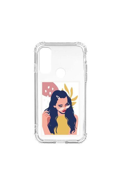 bestcase Husa Anti Shock Silicon Compatibila cu Motorola Moto E20, Summer Gir...