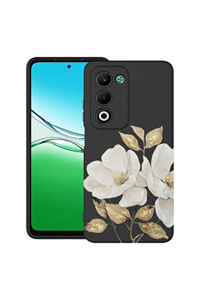 bestcase ¬Æ Husa TPU Ultra Slim Compatibila cu OPPO A5, Floral - Golden Camel...