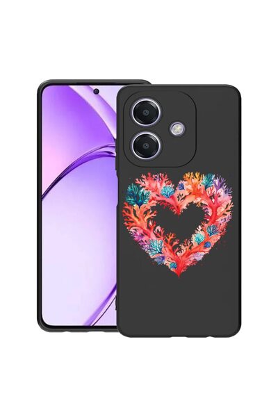 bestcase ¬Æ Husa pentru OPPO A60 5G / A40 / A40M, Coral Heart, Slim Silicon 0...