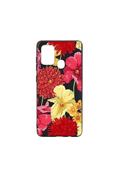 bestcase Husa Silicon Compatibila Cu Realme C25s, Red Yellow Flowers, reziste...
