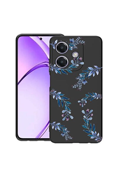 bestcase ¬Æ Husa pentru OPPO A60 5G / A40 / A40M, Blue Flowers, Slim Silicon ...