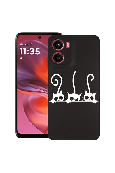 bestcase ¬Æ Husa pentru Motorola Moto G05, Cats, Slim Silicon 0.8MM, Antisoc,...