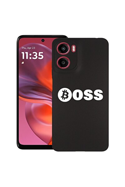 bestcase ¬Æ Husa pentru Motorola Moto G05, Bitcoin Boss, Slim Silicon 0.8MM, ...