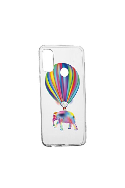 bestcase Husa Silicon Compatibila cu Motorola Moto E40, Rainbow Elefant, rezi...