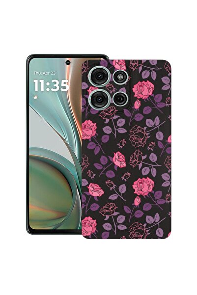bestcase Θήκη για Motorola Moto G 5G (2025) με σχέδιο τριαντάφυλλο, TPU Ματ Ε...