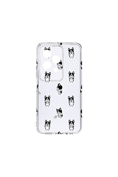 bestcase Прозрачен силиконов калъф 2ММ, съвместим с Honor 200 Lite, с десен н...
