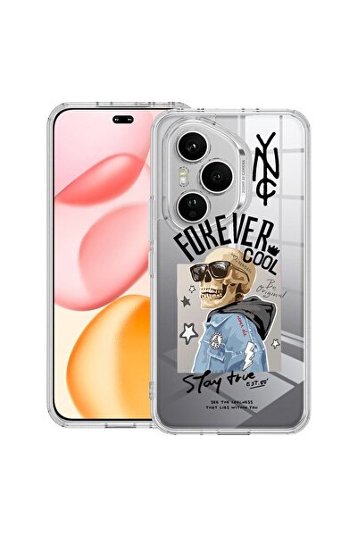 bestcase ¬Æ Husa Clear Silicon pentru Honor 400 Pro, Forever Cool Skeleton, 2...