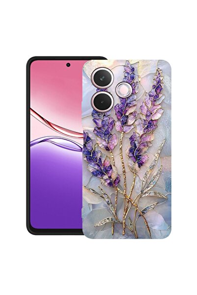 bestcase ¬Æ Husa TPU Ultra Slim Compatibila cu OPPO A5 Pro, Floral - Golden H...