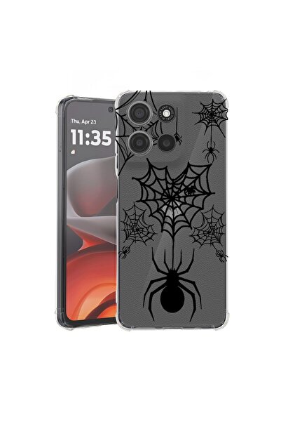 bestcase ¬Æ Husa pentru Motorola Moto G15, Anti Shock 1.5MM, Spider Web, Prot...