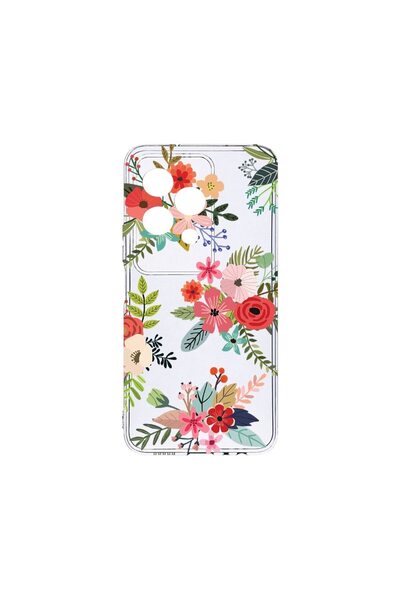 bestcase ¬Æ Husa Clear Silicon 2MM, Compatibila Cu Honor 200 Lite, Flowers, A...