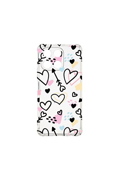 bestcase Θήκη για Honor 200 Smart, Αντικραδασμική 1.5MM, Σύμβολα Αγάπης, Αντο...