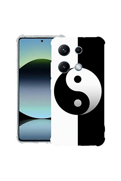bestcase Αντικραδασμική Θήκη Συμβατή με OPPO A6 Pro, με σχέδιο Yin Yang, Ενισ...