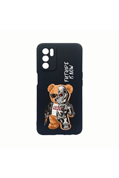 bestcase Husa Silicon, Compatibila Cu Oppo A16s, Half Robot Half Teddy Bear, ...