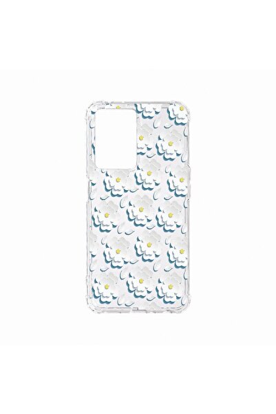 bestcase Противоударен калъф, съвместим с OPPO A57, Дигитална маргаритка, Уст...