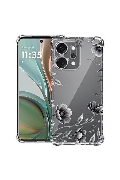 bestcase ¬Æ Husa Anti Shock Compatibila cu OPPO Reno14 F / FS, Black Floral, ...