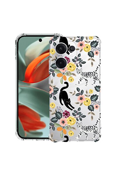 bestcase ¬Æ Husa compatibila OPPO Reno13 F 5G, Anti Shock 1.5MM, Cat Pattern,...