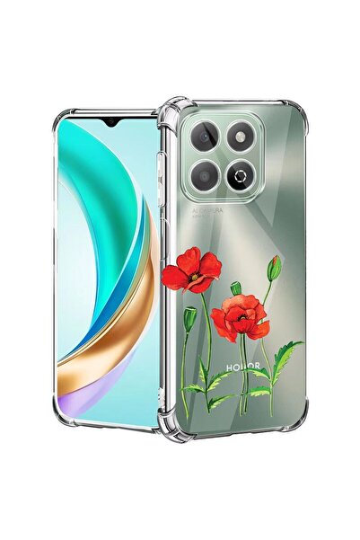 bestcase Husă pentru Honor X7c / 200 Smart cu Design Red Poppy, Antișoc, Colț...