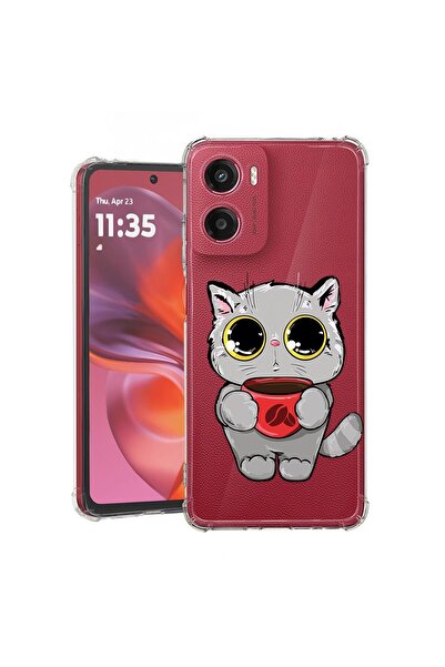 bestcase ¬Æ Husa pentru Motorola Moto G05, Anti Shock 1.5MM, Sweet Cat, Prote...