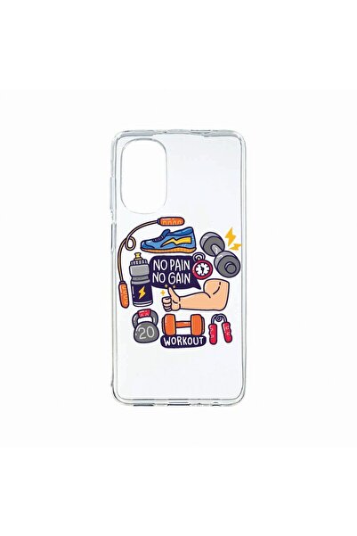 bestcase Husa Silicon, Compatibila cu Motorola Moto G62 5G, No Pain No Gain, ...