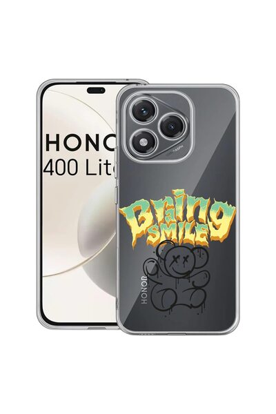 bestcase Калъф за Honor 400 Lite 5G, BestCase™ Прозрачен силикон 2ММ, Мече с ...