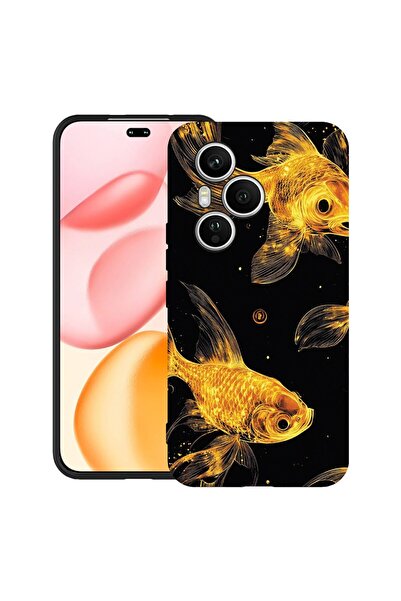 bestcase Υπέρλεπτη Θήκη Σιλικόνης για Honor 400 Pro με Σχέδιο Χρυσών Ψαριών, ...
