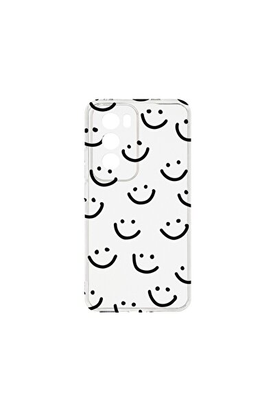 bestcase ¬Æ Husa Clear Silicon 2MM, Compatibila Cu OPPO Reno12 Pro 5G, Smiley...