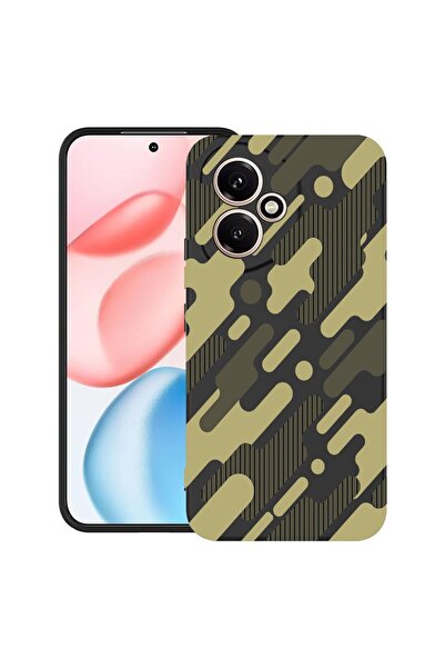 bestcase Θήκη για Honor 400 με σχέδιο πράσινου καμουφλάζ, TPU Ματ Εξαιρετικά ...