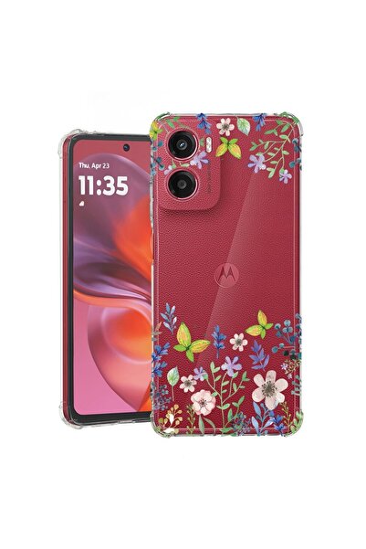 bestcase ¬Æ Husa pentru Motorola Moto G05, Anti Shock 1.5MM, Butterfly Flower...