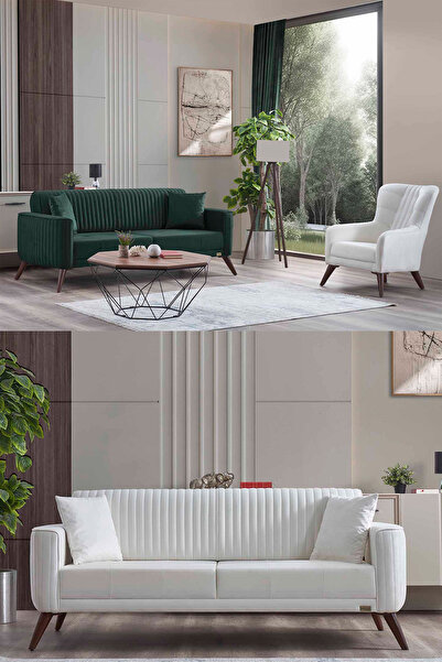 İYENA HOME LİVİNG Havana 3+3+1 Sırt Mekanizmalı Modern Koltuk Takımı