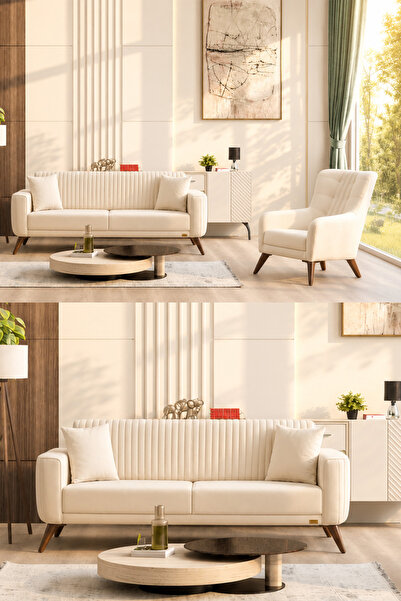 İYENA HOME LİVİNG Havana 3+3+1+1 Sırt Mekanizmalı Modern Koltuk Takımı