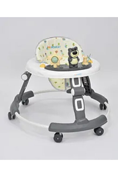 Fun Moment Baby Walker - Bear Design - Grey