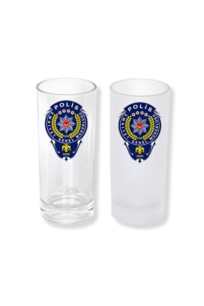Ghostbastır Raki Glass with Police Emblem and Ice/Ice-Free Options – 1 Stylis...