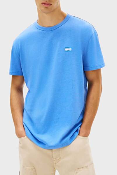 Tommy Jeans Pamuk Karışımlı Regular Fit Bisiklet Yaka T Shirt Erkek T SHİRT D...