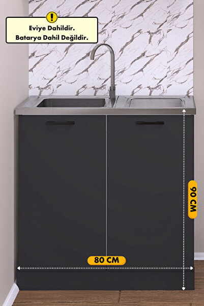 Empressco Fly Mobilya 80 Cm Eylül Evyeli Mutfak Alt Modül - Fiyatı, Yorumları