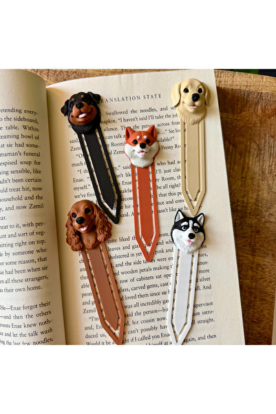 3D Cocker Köpek Kitap Ayracı | Dekoratif Çanta ve Kitap Süsü