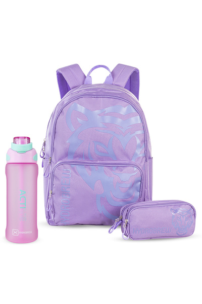 Hydrobrew 18" Backpack w/ Sip Switch Tritan Water Bottle 1000ml | Laptop Back...