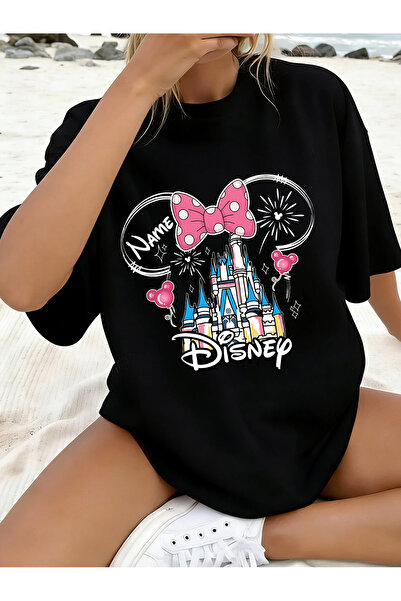 SAUDI DISNEYLAND disneyland Men and Women's 100% Cotton T-Shirt - Oversized C...