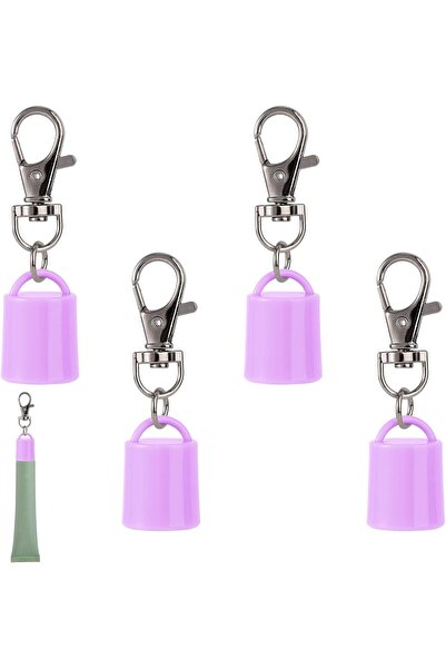 Gosknor 4pcs Keychain Caps for Summer Fridays 0.5 oz Lip Balm, Portable Lipgl...
