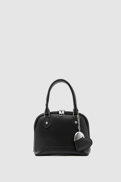 Shule Bags Rio Heart Charm torba za ruku i preko ramena, crna