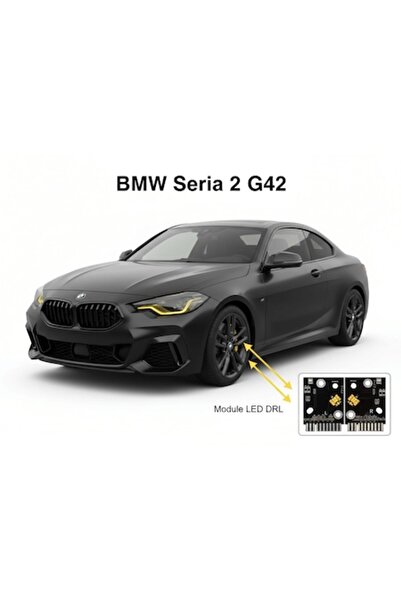 Xentech Light Set de 2 plăci LED DRL galbene pentru modulul farurilor BMW Ser...