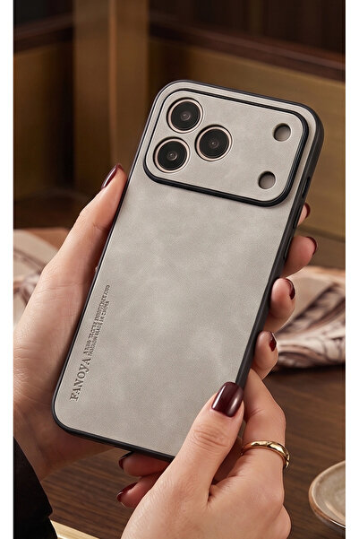 TechTrove Tecno Spark 50 İçin Uyumlu Deri Tasarımlı Elde Kaymaz Sararmaz Tozl...