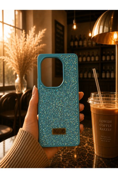 MMP SHOP حافظة سيليكون لامعة مرصعة بالألماس متوافقة مع هاتف Infinix Hot 50 Pr...