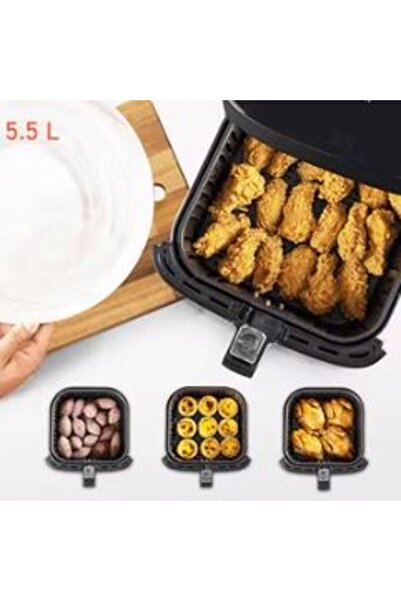 Genel Markalar Premium 5.5l Air Fryer Fritöz Siyah