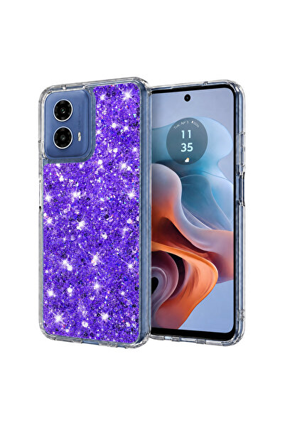 Techsuit Husa pentru Motorola Moto G34 / Motorola Moto G45, Sparkly Glitter, ...