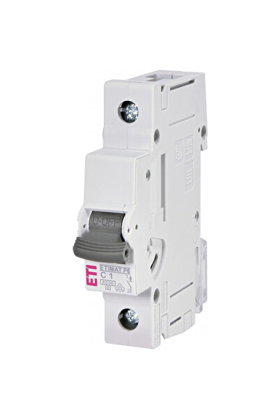 Eti circuit breaker Etimat P6 1P C1 001900022