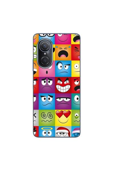 OEM Husa compatibila cu Huawei Nova 9 SE Silicon Gel Tpu Model Funny Faces