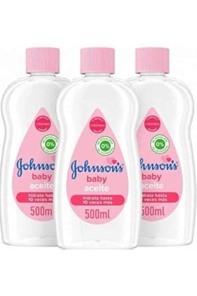 Generic Johnson's Baby Oil, 500ml Pack of 3, Gentle Moisturizing Formula for ...