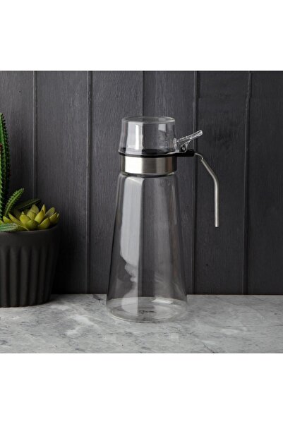 Perotti Emilio Glass Oil Bottle with Handle - Vinegar Bottle 550 Ml. Oil Pot