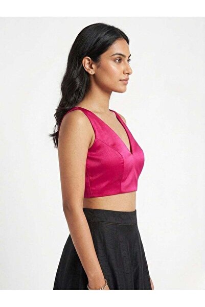 Nool ae Nool Magenta Minimal Blouse