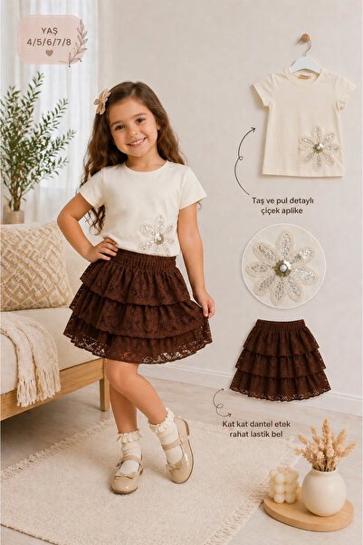 nk kids Nk 4-8 Bead Embroidered T-Shirt